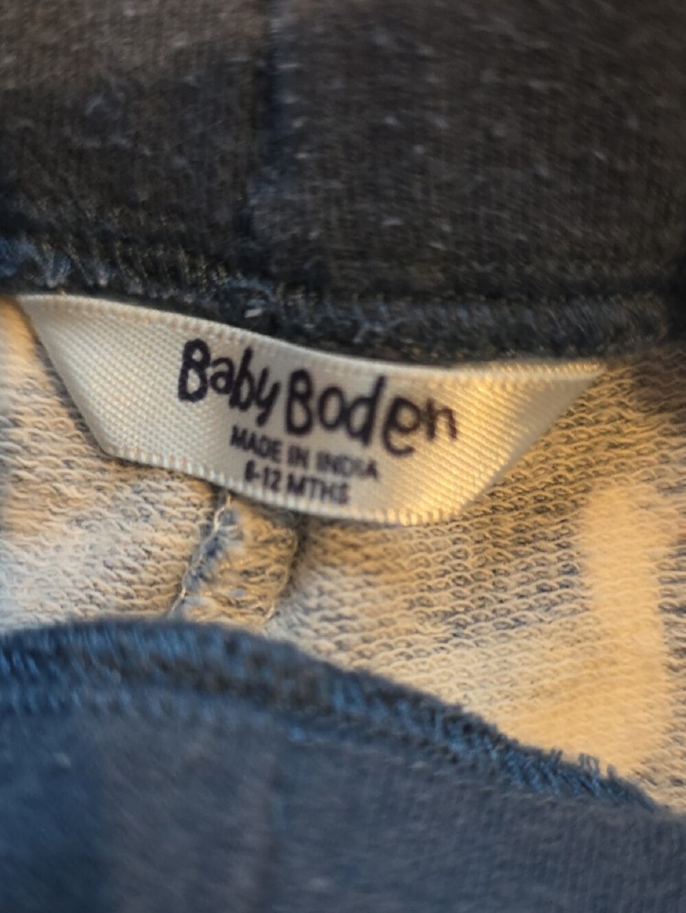 Baby Boden Navy Blue Joggers with White Label - Picture 3 of 3